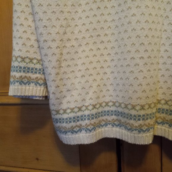 Design & Co Lane Bryant Fair Isle Nordic Turtle Neck Sweater Size 22/24 (T-329) - Picture 4 of 8